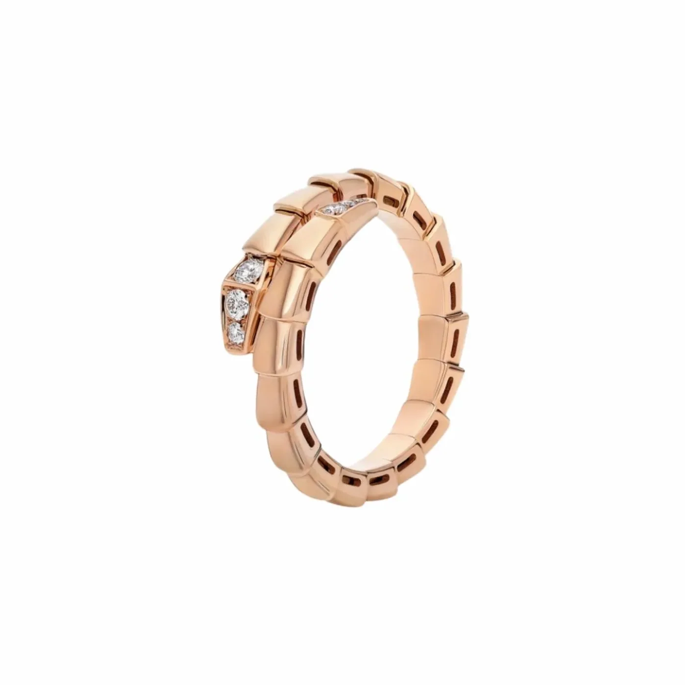 Bvlgari Serpenti Viper Ring Rose Gold