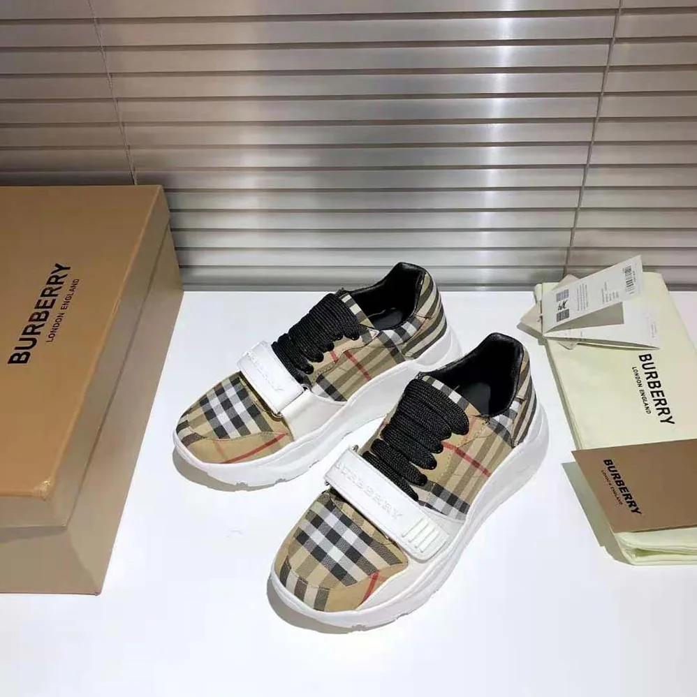 Burberry Vintage Check Cotton Sneakers for Unisex