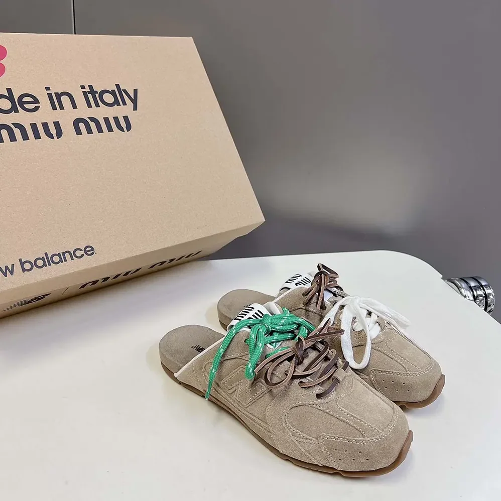 Miu Miu New Balance X Miu Miu 530 SL Faded Suede Mules for Women Miu Miu New Balance X Miu Miu 530 SL Faded Suede Mules for Women