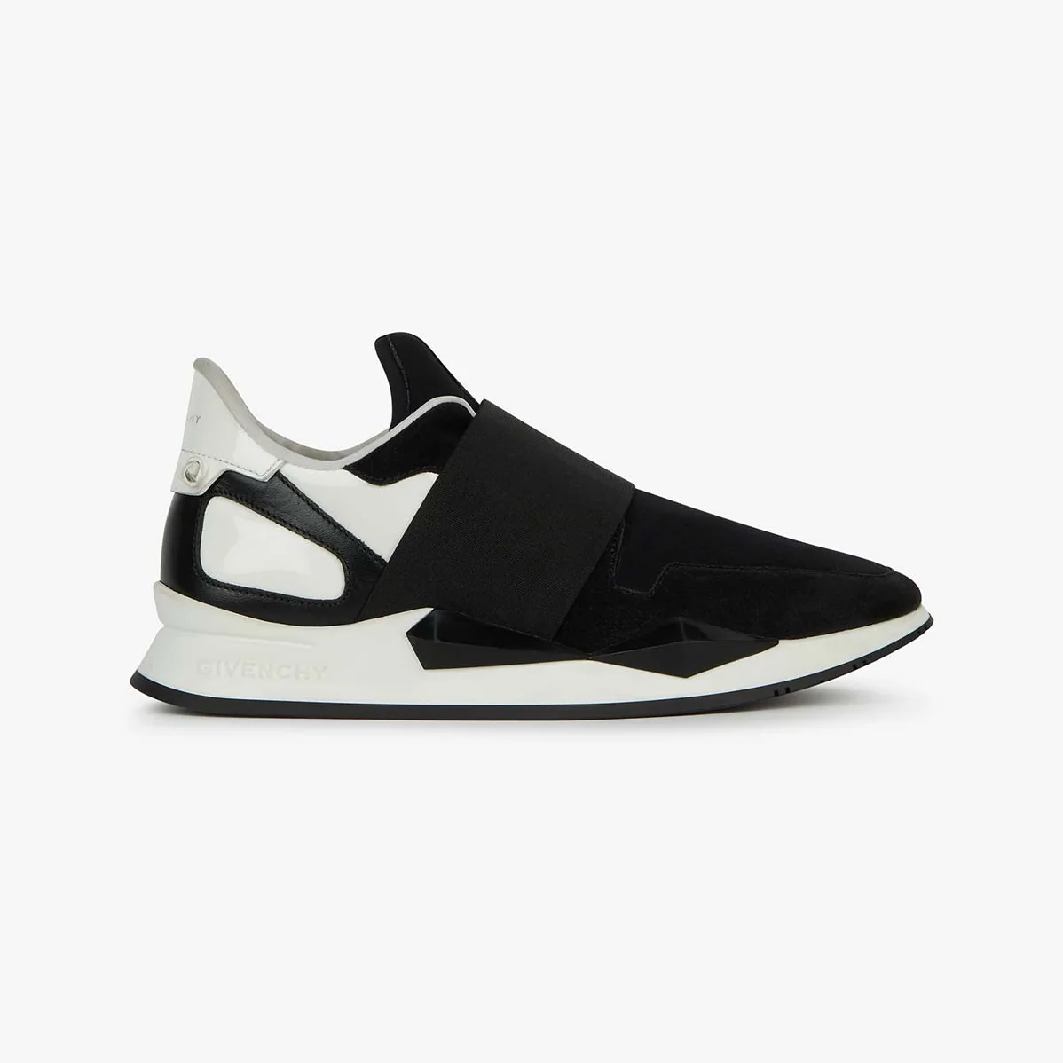 Givenchy Elastic Strap Sneakers in Leather Shoes Black for Women Givenchy Elastic Strap Sneakers in Leather Shoes Black for Women