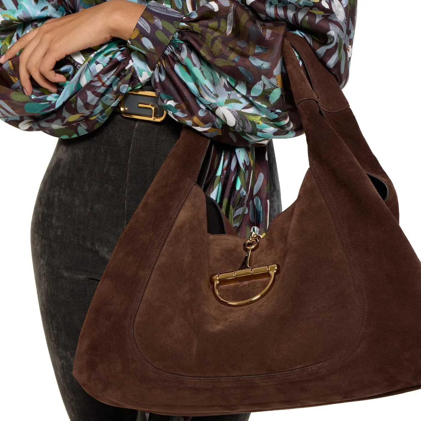Gucci Softbit Maxi Shoulder Bag / Dark Brown Suede Gold Hardware AAFLB Gucci Softbit Maxi Shoulder Bag / Dark Brown Suede Gold Hardware AAFLB