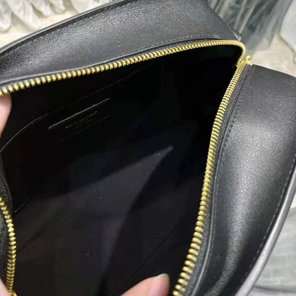 Saint Laurent YSL Lock Baby Duffle in Smooth Leather for Women in Black