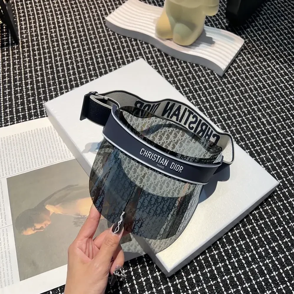 Dior DiorClub V1U Blue Dior Oblique Visor for Unisex