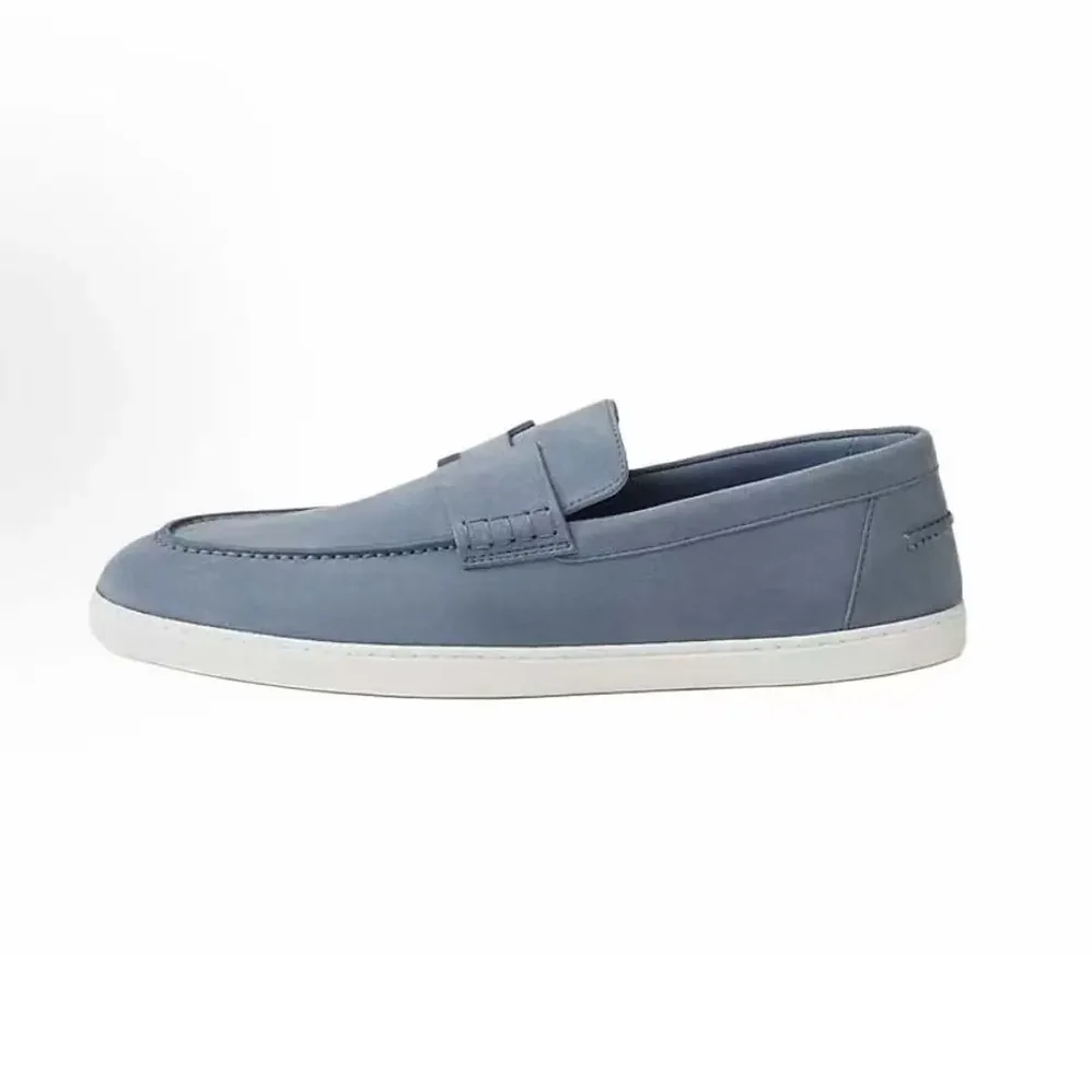Hermes Job Loafer Blue Lambskin Insole and Lining for Men