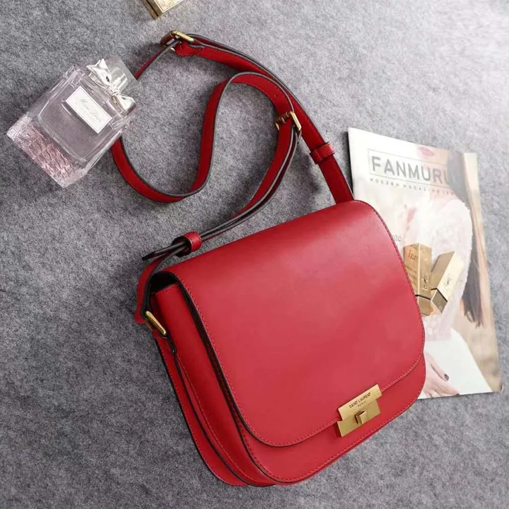 Saint Laurent YSL Betty Satchel in Smooth Leather for Women in Red Saint Laurent YSL Betty Satchel in Smooth Leather for Women in Red