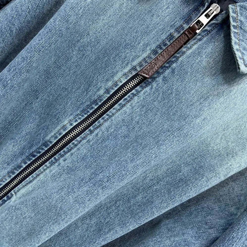 Loewe Draped Jacket In Denim for Men in Indigo Blue Loewe Draped Jacket In Denim for Men in Indigo Blue