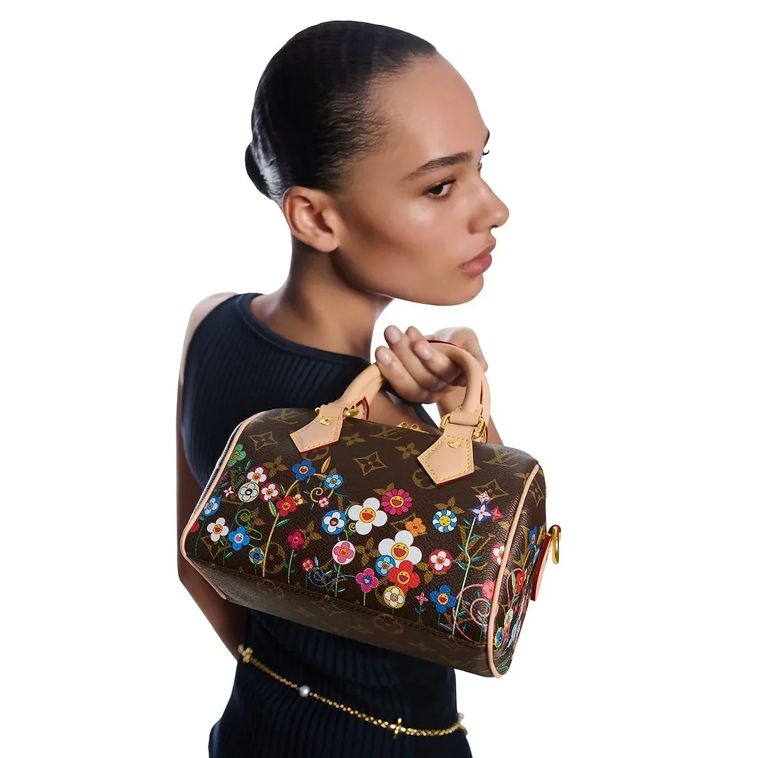 Louis Vuitton LV x TM Speedy Bandouliere 20 Top Handle Bag in Monogram Canvas Gold Hardware Louis Vuitton LV x TM Speedy Bandouliere 20 Top Handle Bag in Monogram Canvas Gold Hardware