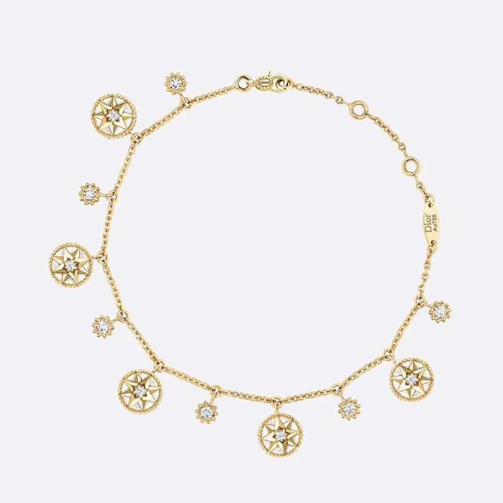 Dior Rose Des Vents Bracelet Yellow Gold Diamonds and Mother-of for Women in pearl Dior Rose Des Vents Bracelet Yellow Gold Diamonds and Mother-of for Women in pearl
