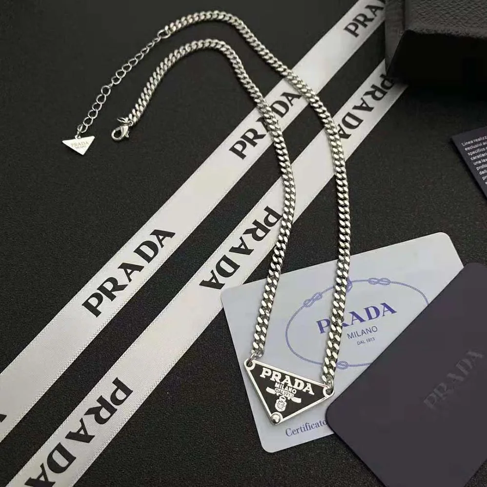 Prada Symbole Necklace for Women in Black Prada Symbole Necklace for Women in Black