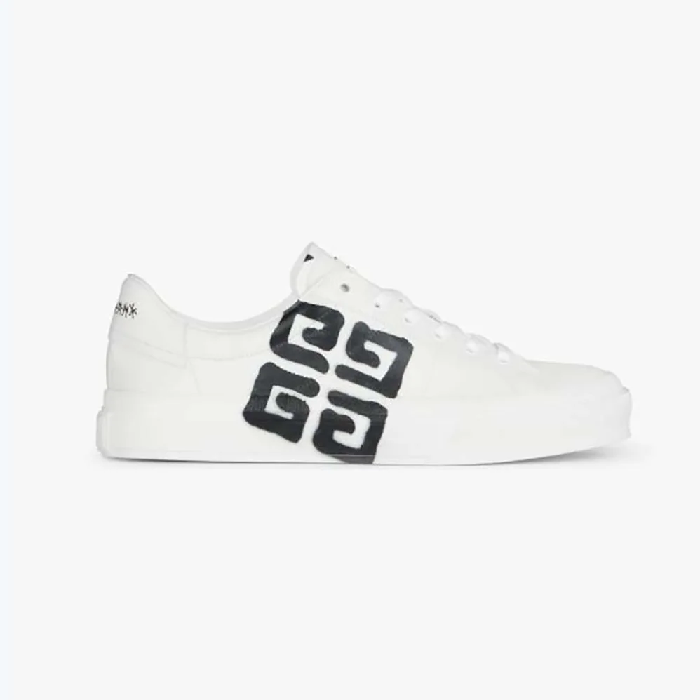 Givenchy Sneakers City Sport in Leather with Tag Effect 4g Print for Men