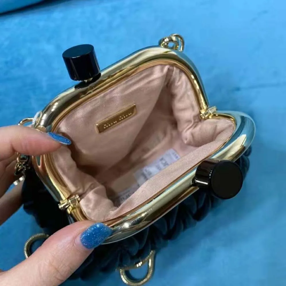 Miu Miu Miu Belle Nappa Leather Mini-Bag for Women in Black