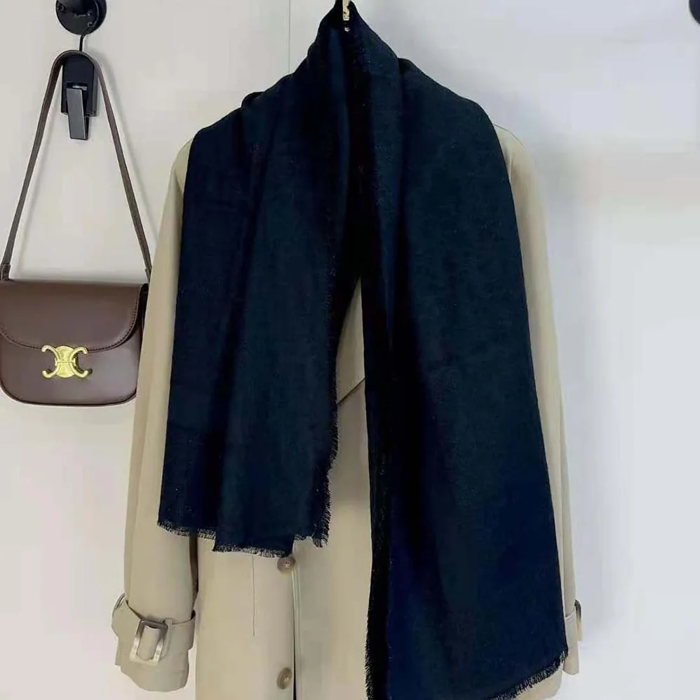 Dior Oblique Shawl Black Silk Blend with Metallic Thread for Unisex Dior Oblique Shawl Black Silk Blend with Metallic Thread for Unisex