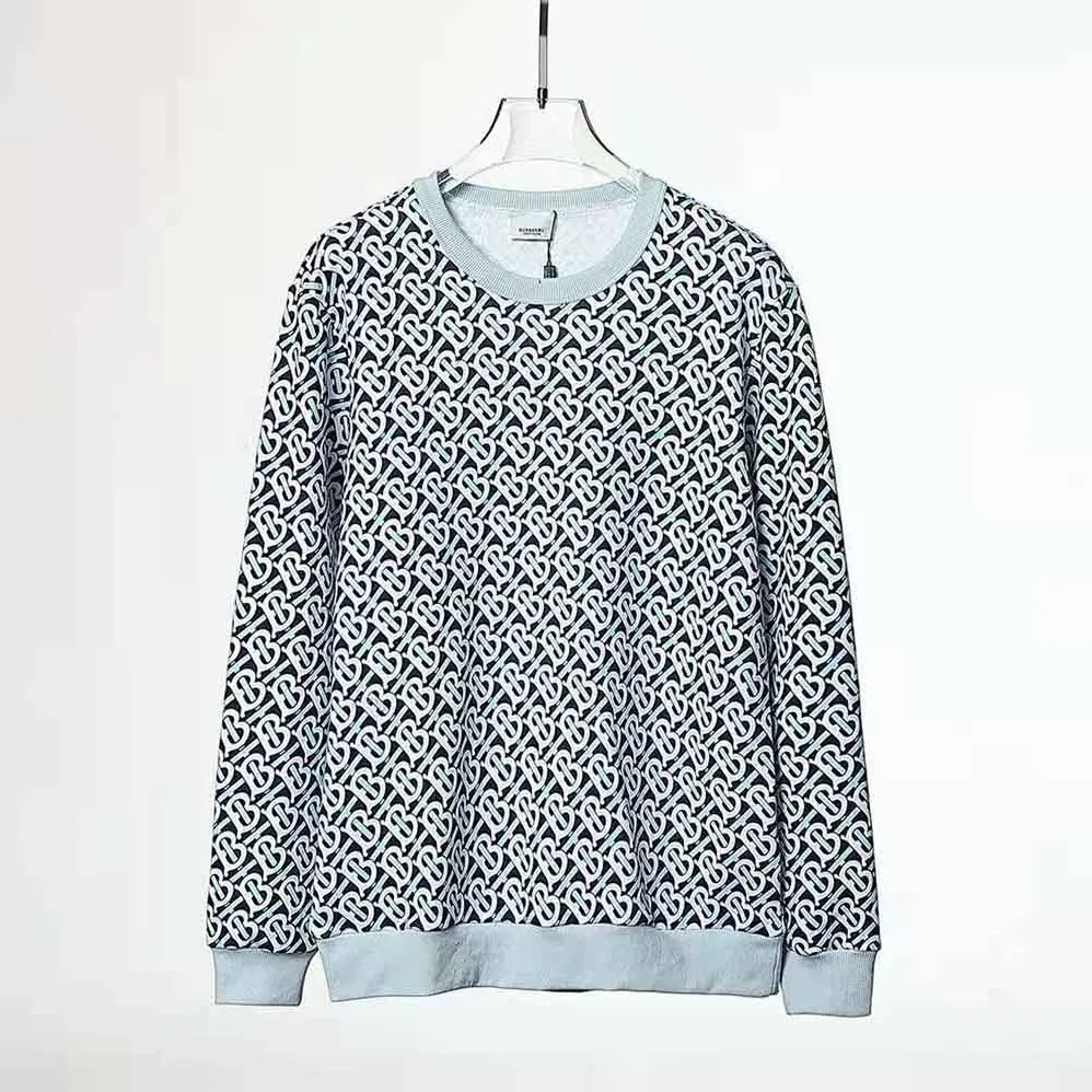 Burberry Monogram Print Cotton Oversized Sweatshirt for Women