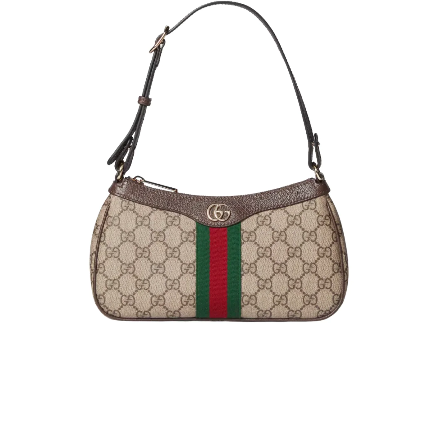 Gucci Ophidia Small Shoulder Bag in Beige Gold Hardware