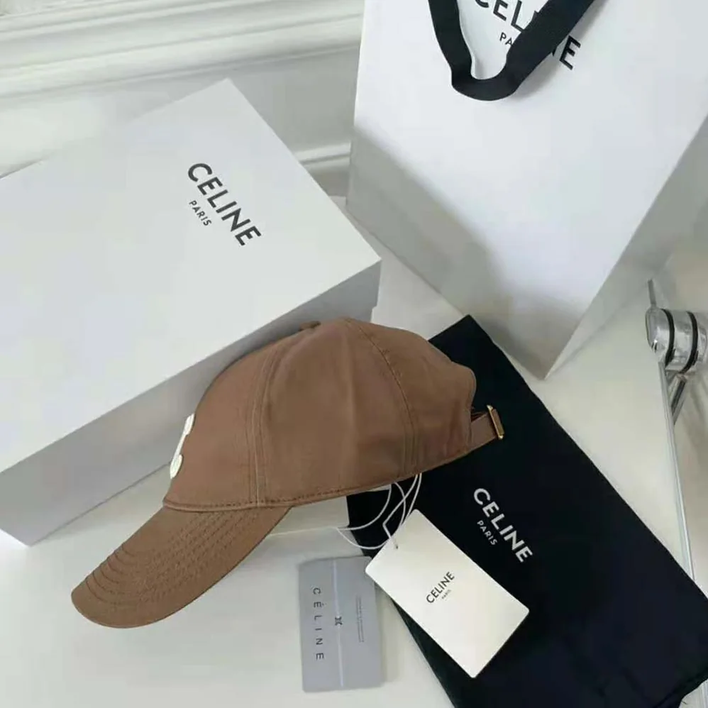 Celine Triomphe Baseball Cap in Cotton for Women Celine Triomphe Baseball Cap in Cotton for Women