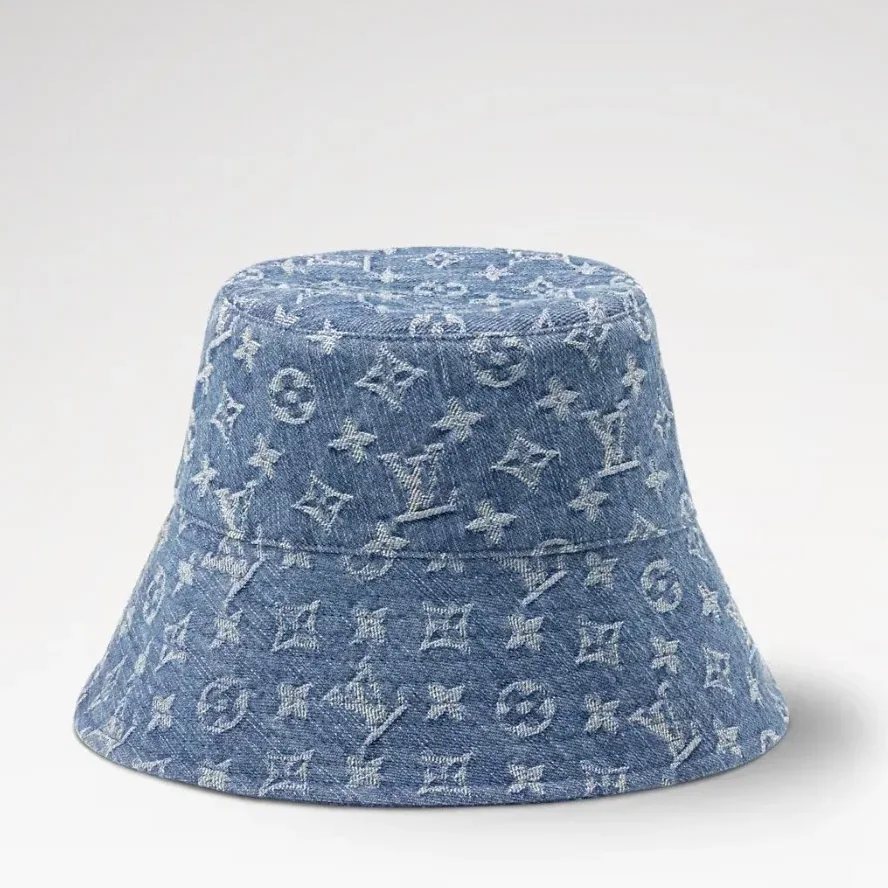 Louis Vuitton Bucket Hat Blue Denim