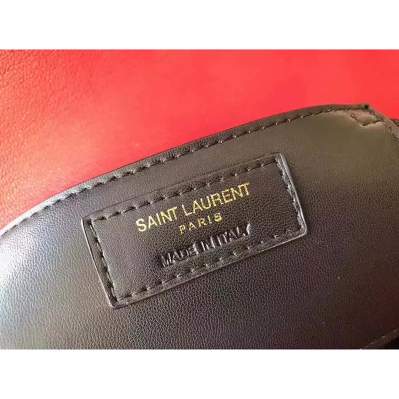 Saint Laurent YSL Classic Medium College Bag Matelasse Leather in Red