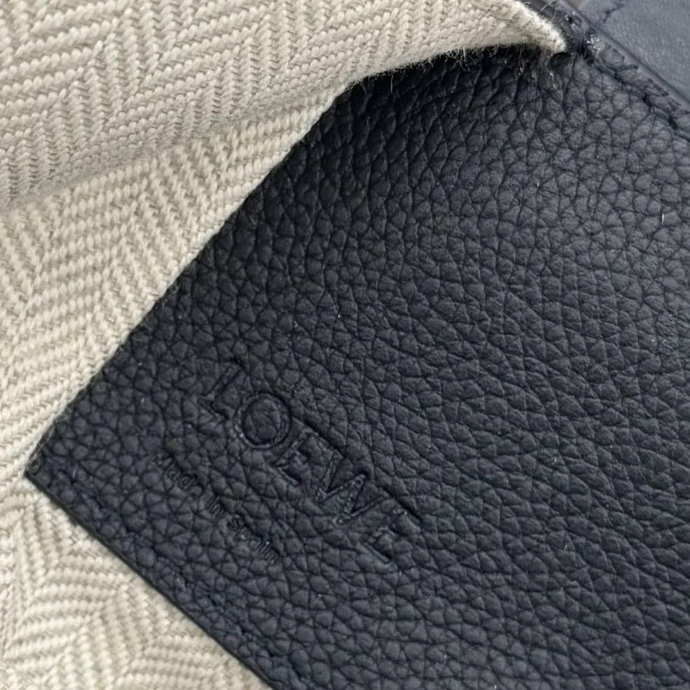 Loewe Compact Hammock Bag in Soft Grained Calfskin for Unisex in Deep Navy