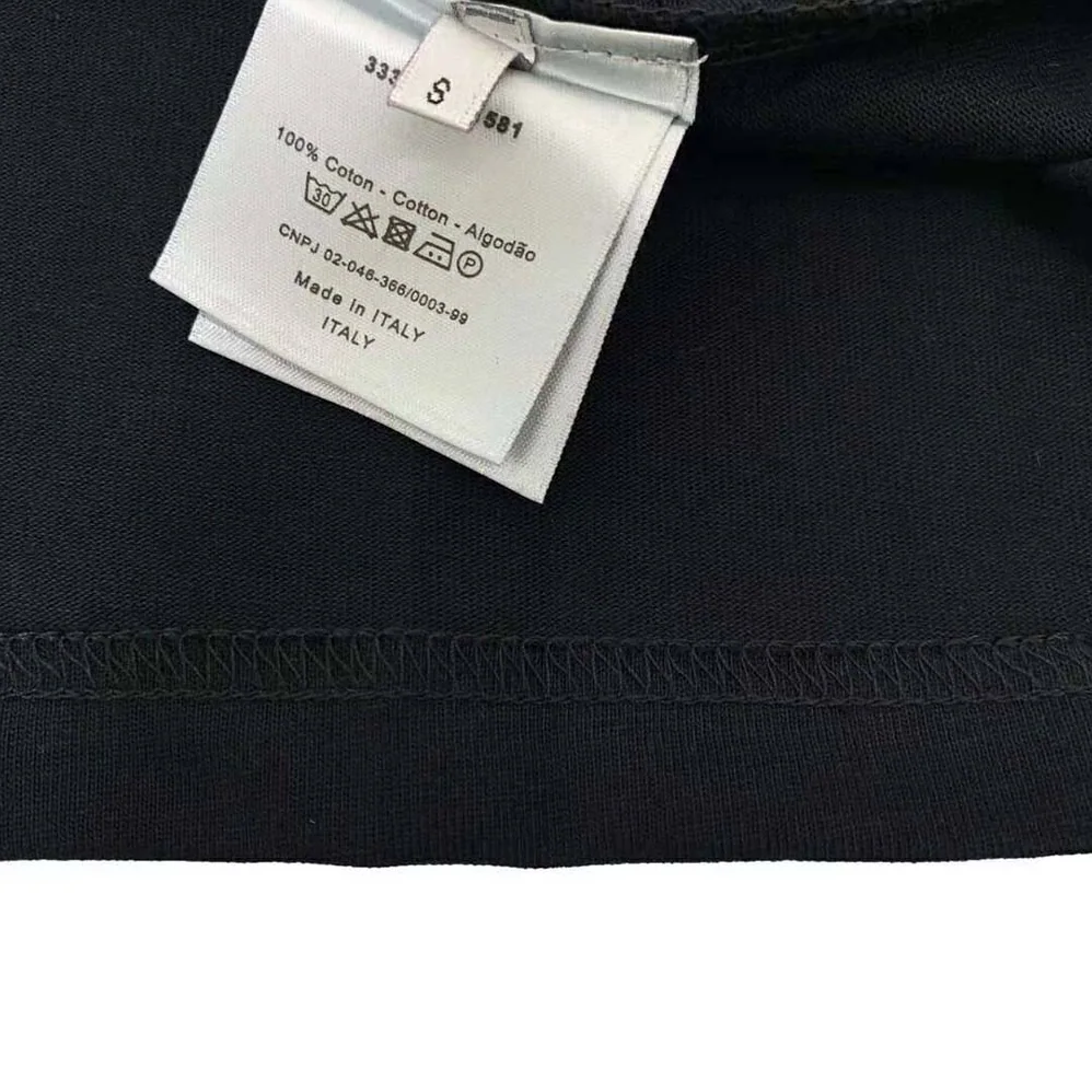 Dior Oversized Christian Dior Atelier T for Women in shirt Black Cotton Jersey Dior Oversized Christian Dior Atelier T for Women in shirt Black Cotton Jersey