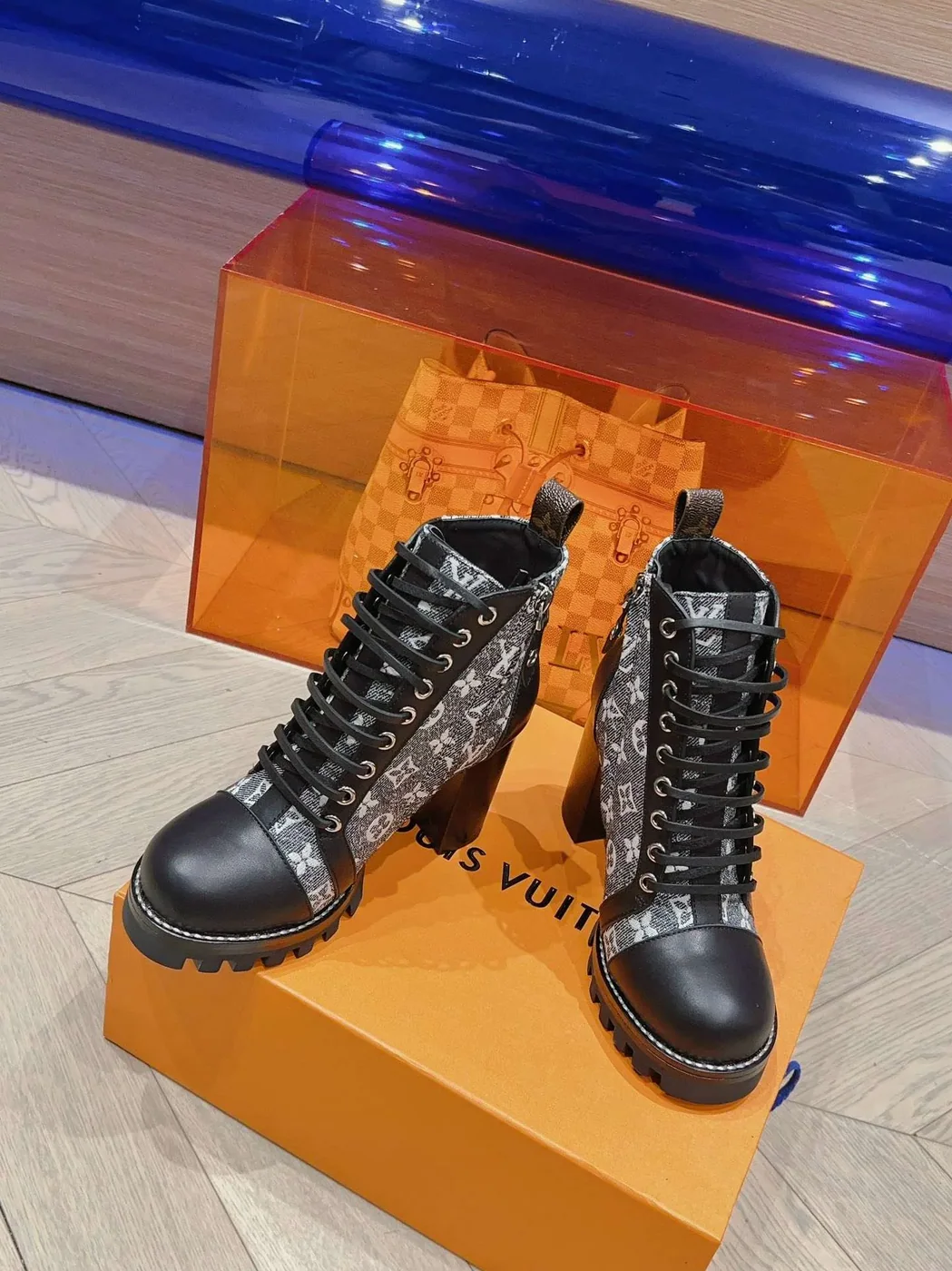 Louis Vuitton Moonlight Ankle Boots Black Louis Vuitton Moonlight Ankle Boots Black