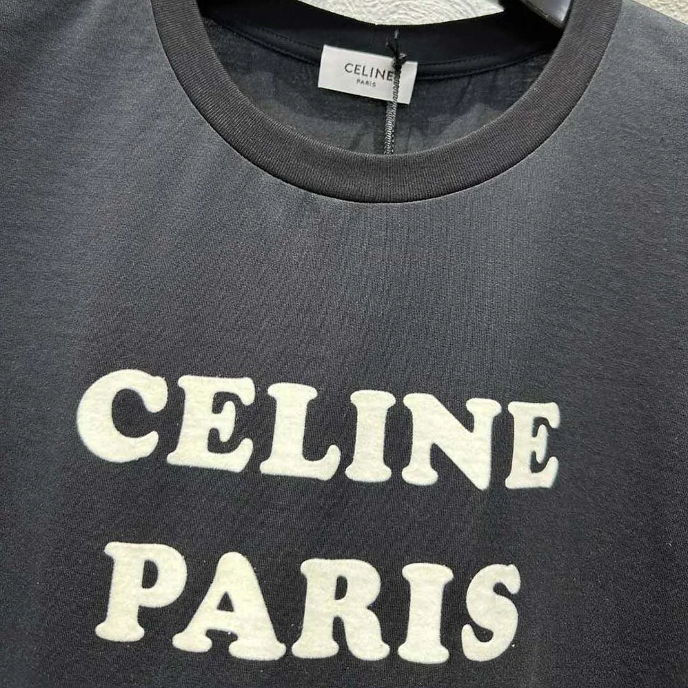 Celine Paris Boxy T for Men in shirt in Cotton Jersey Celine Paris Boxy T for Men in shirt in Cotton Jersey