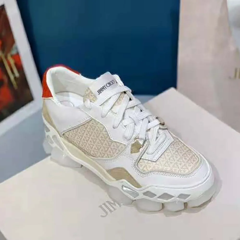 Jimmy Choo Diamond X Trainer/F Low-Top Trainers for Women in White Jimmy Choo Diamond X Trainer/F Low-Top Trainers for Women in White