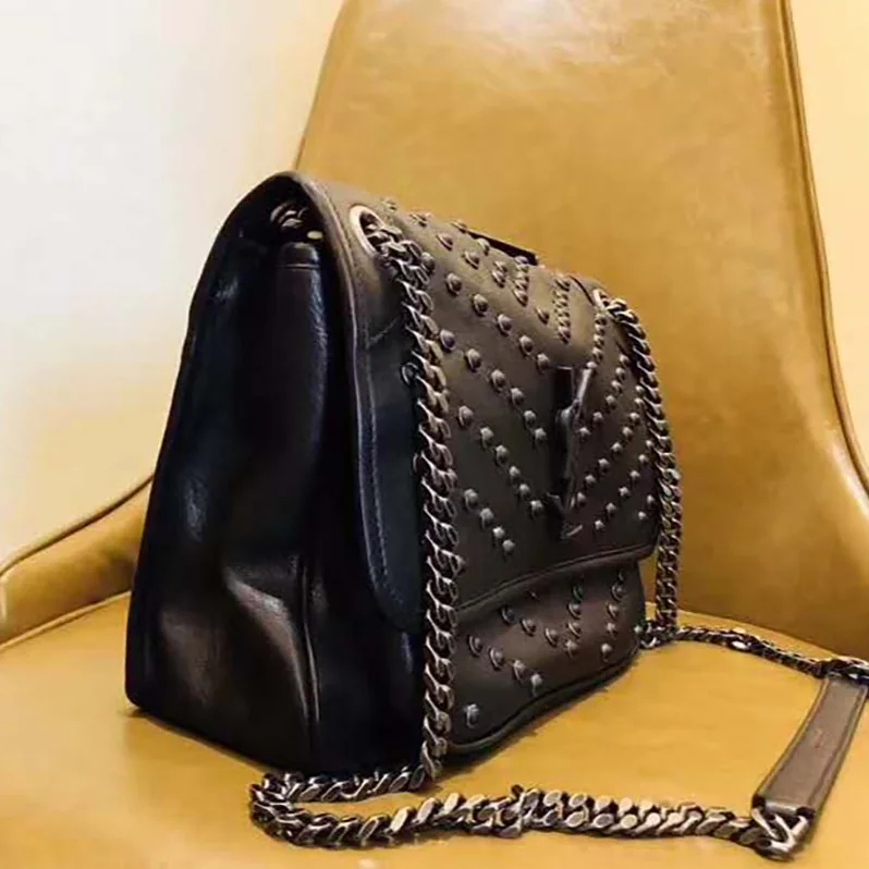 Saint Laurent YSL Niki Medium Vintage Leather All Over Studs for Women Saint Laurent YSL Niki Medium Vintage Leather All Over Studs for Women