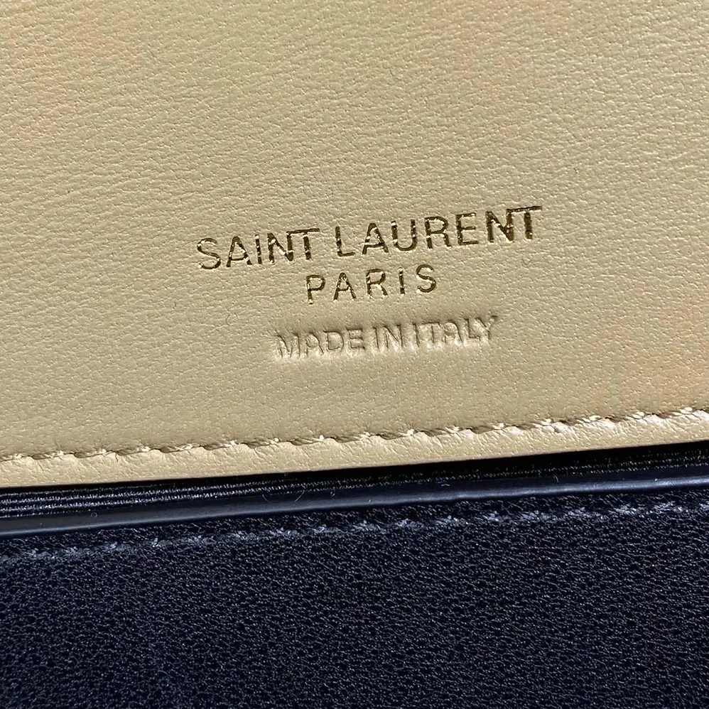 Saint Laurent YSL Loulou Small in Matelasse Lambskin for Women in Natural