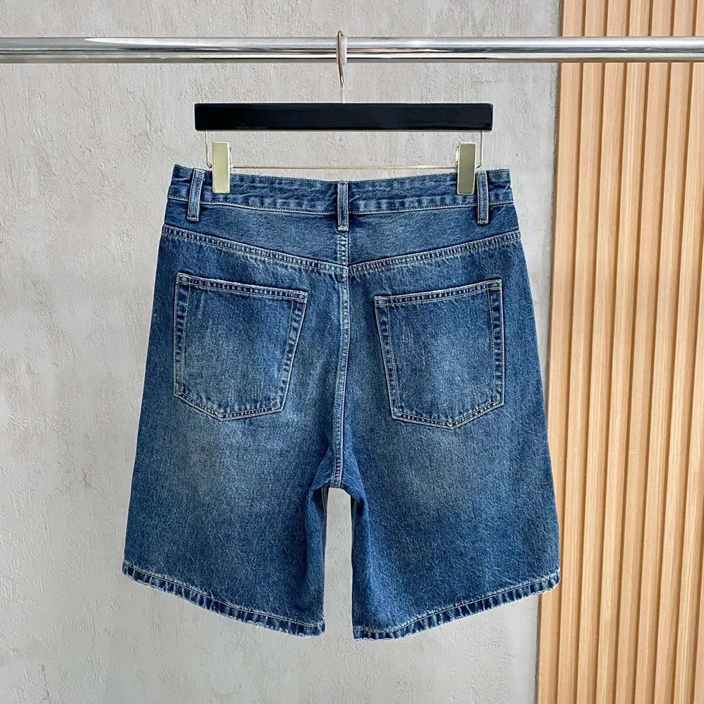 Balenciaga Folded Shorts in Dirty Vintage Blue for Men Balenciaga Folded Shorts in Dirty Vintage Blue for Men