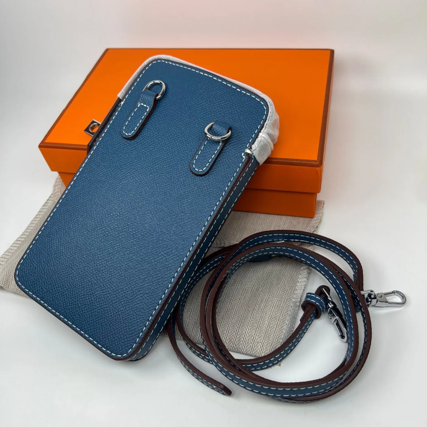 Hermes Hac A Box Phone Case Blue / Hermes Hac A Box Phone Case Blue /