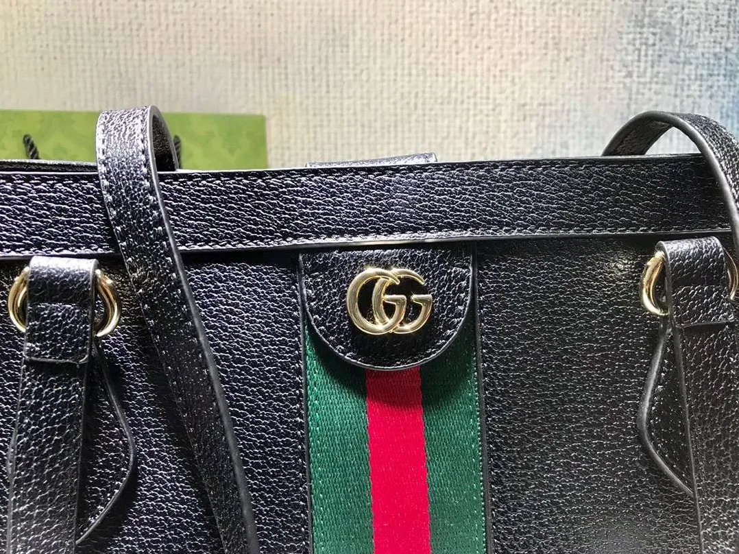 Gucci Ophidia Medium Tote Black / GG