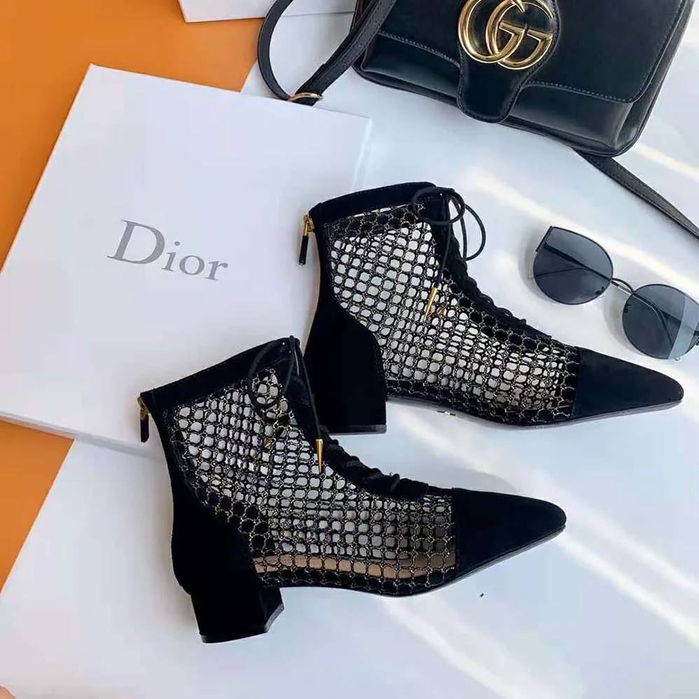Dior Naughtily-D Ankle Boot in 3cm Heel for Women in Black Dior Naughtily-D Ankle Boot in 3cm Heel for Women in Black