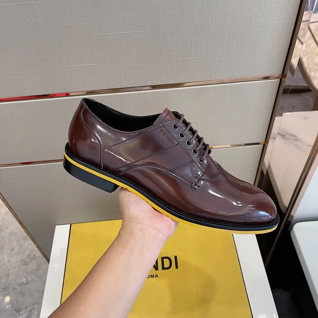 Fendi Force Shiny Brown Shoes Fendi Force Shiny Brown Shoes