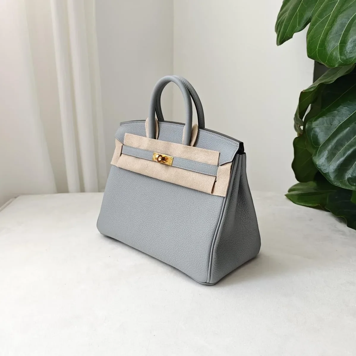 Hermes Birkin 25 Beton Togo Light Blue / Hermes Birkin 25 Beton Togo Light Blue /