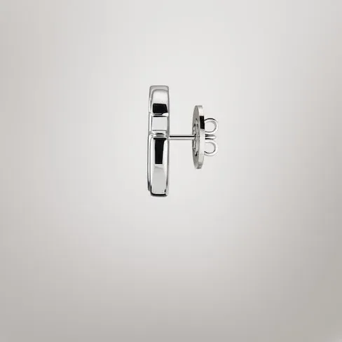 Gucci Marmont Stud Earrings Palladium Hardware