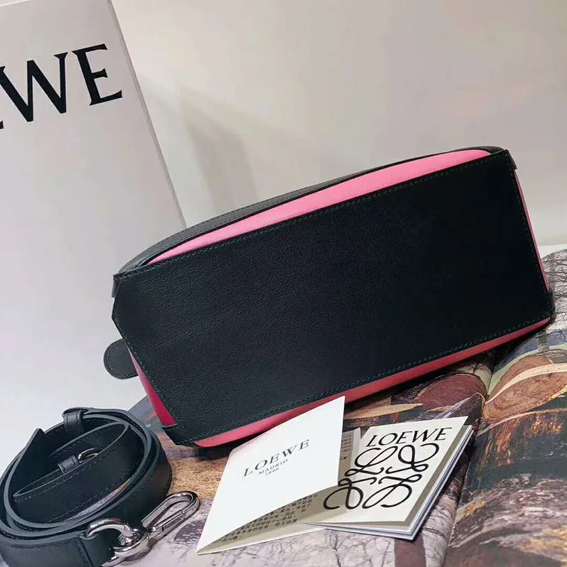 Loewe Puzzle Graphic Small Bag Raspberry for Women in Wild Rose