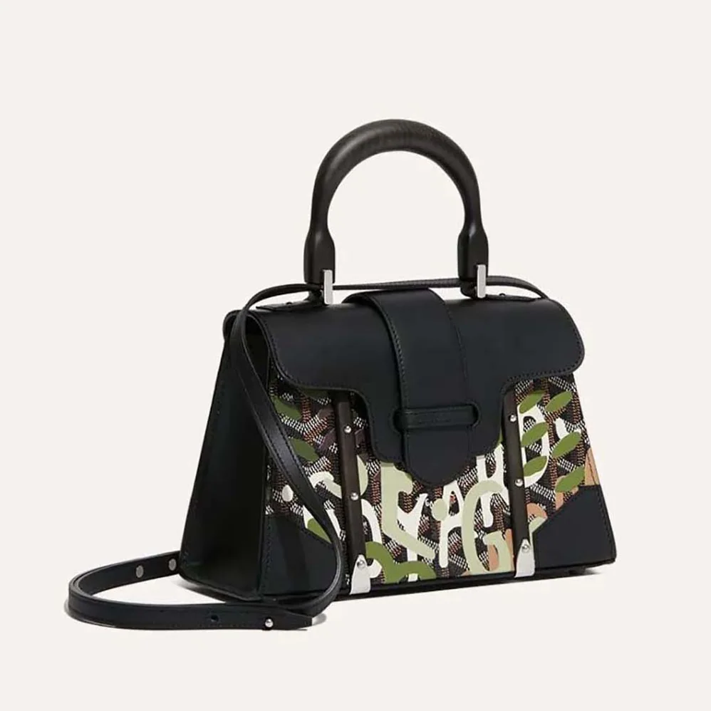 Goyard Saïgon Structuré Mini Bag Lettres Camouflage for Women in Green