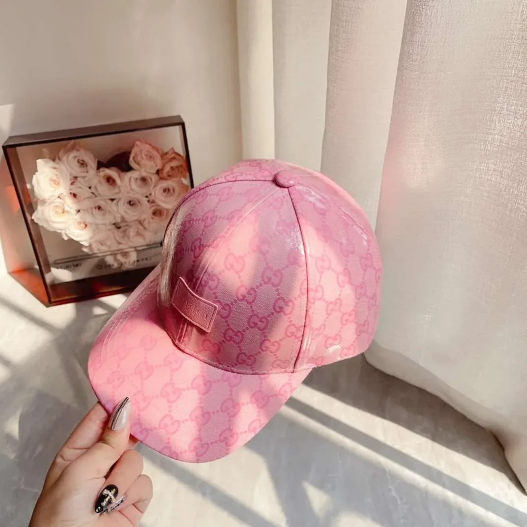 Gucci GG Canvas Baseball Hat Pink Gucci GG Canvas Baseball Hat Pink