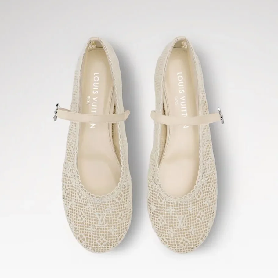Louis Vuitton Romy Flat Ballerinas Beige 1AK23T