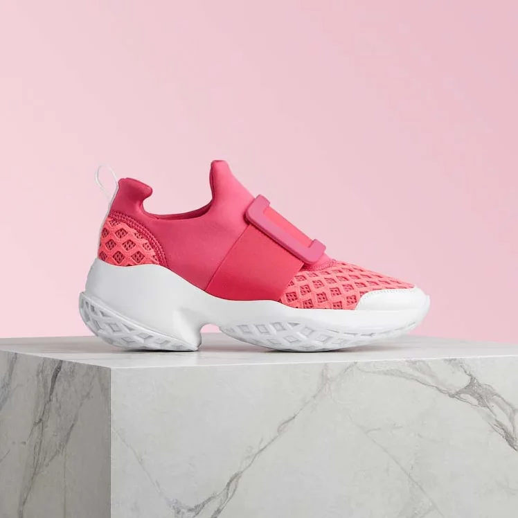 Roger Vivier Viv' Run Sneakers for Women in Rose