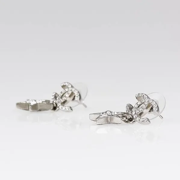 Chanel CC Star Earrings Silver Chanel CC Star Earrings Silver