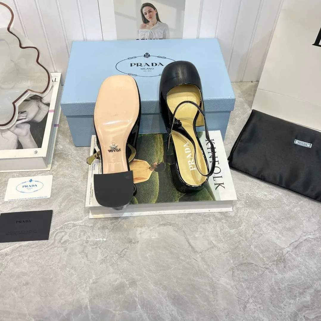 Prada Slingback Exull Pumps Black