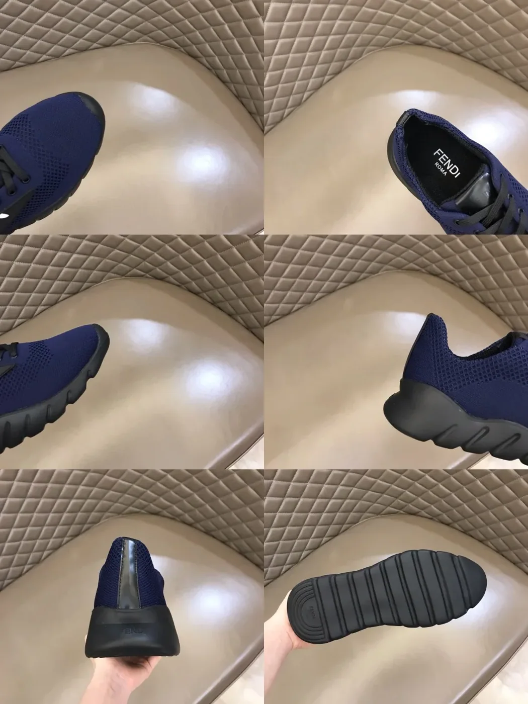 Fendi Force Dark Blue Sneakers Fendi Force Dark Blue Sneakers
