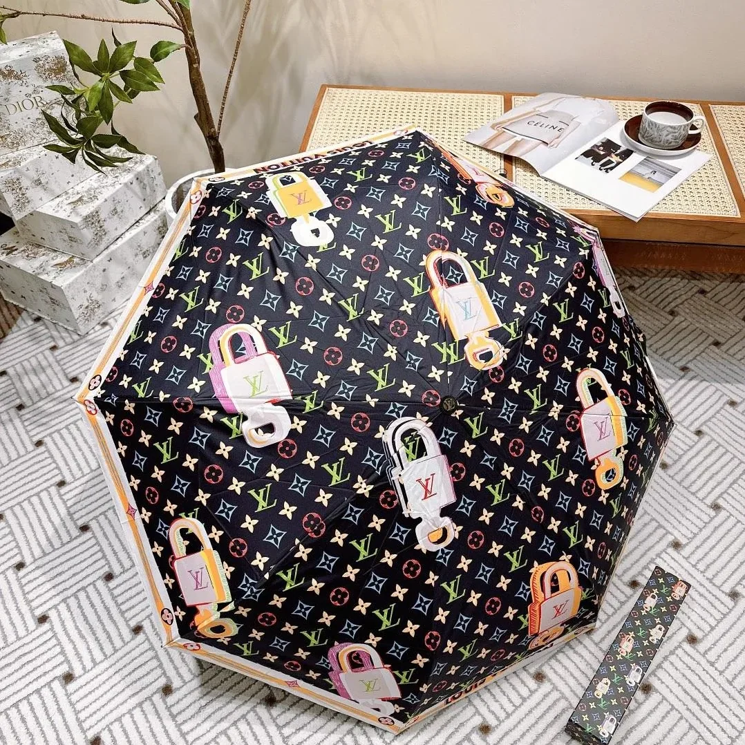 Louis Vuitton Monogram Printed Umbrella Black Louis Vuitton Monogram Printed Umbrella Black