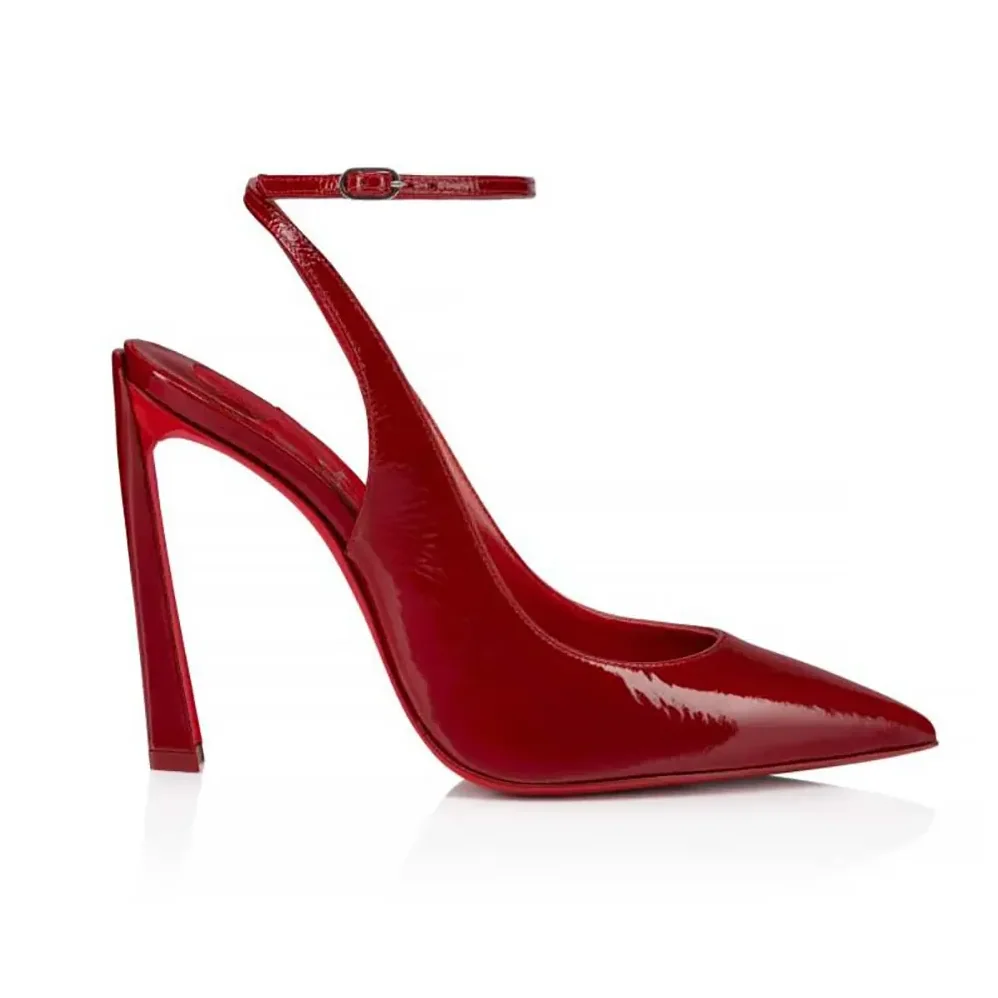 Christian Louboutin Condora Strap 100 mm Strappy Pumps Vog Patent Leather for Women