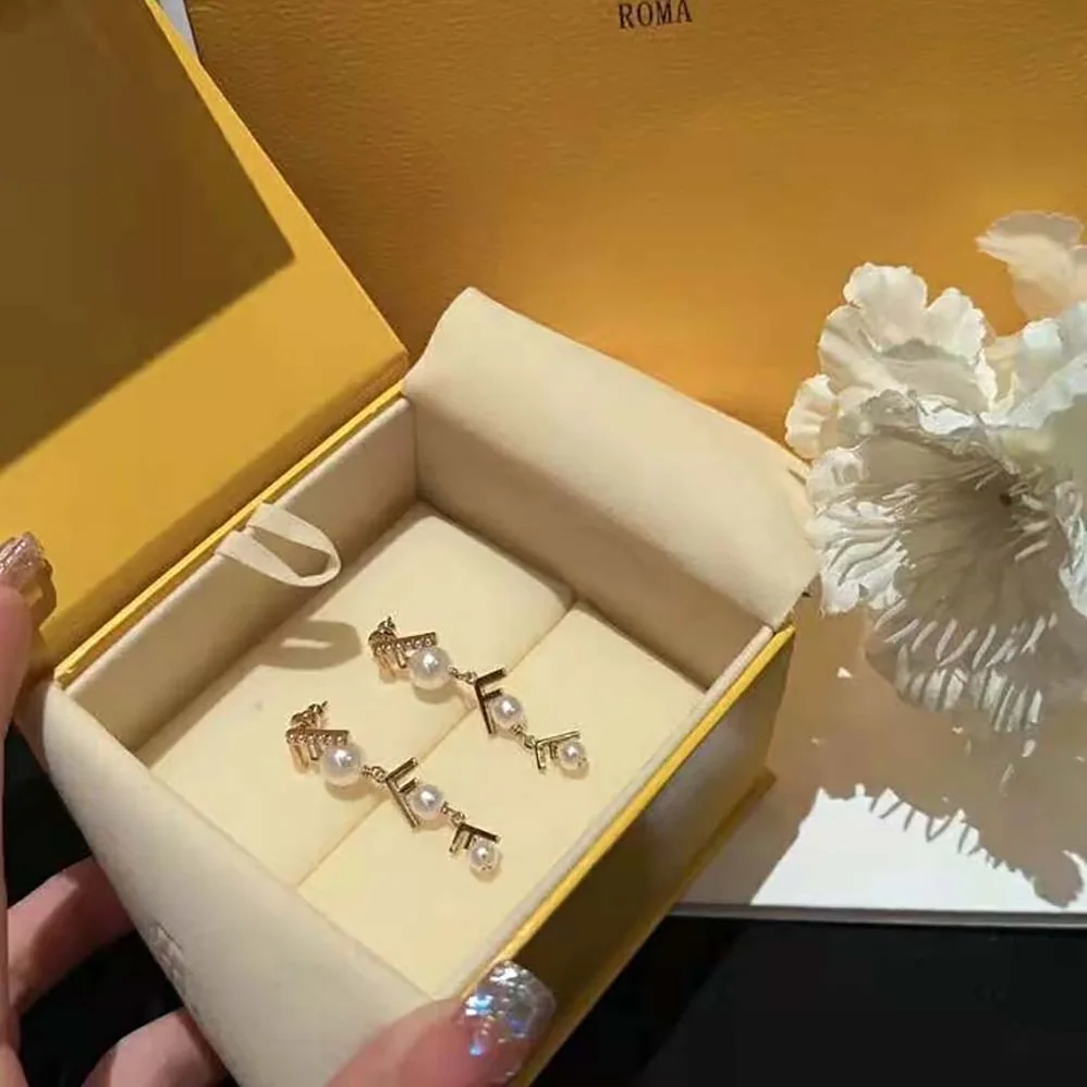 Fendi First Earrings Gold for Women in colored