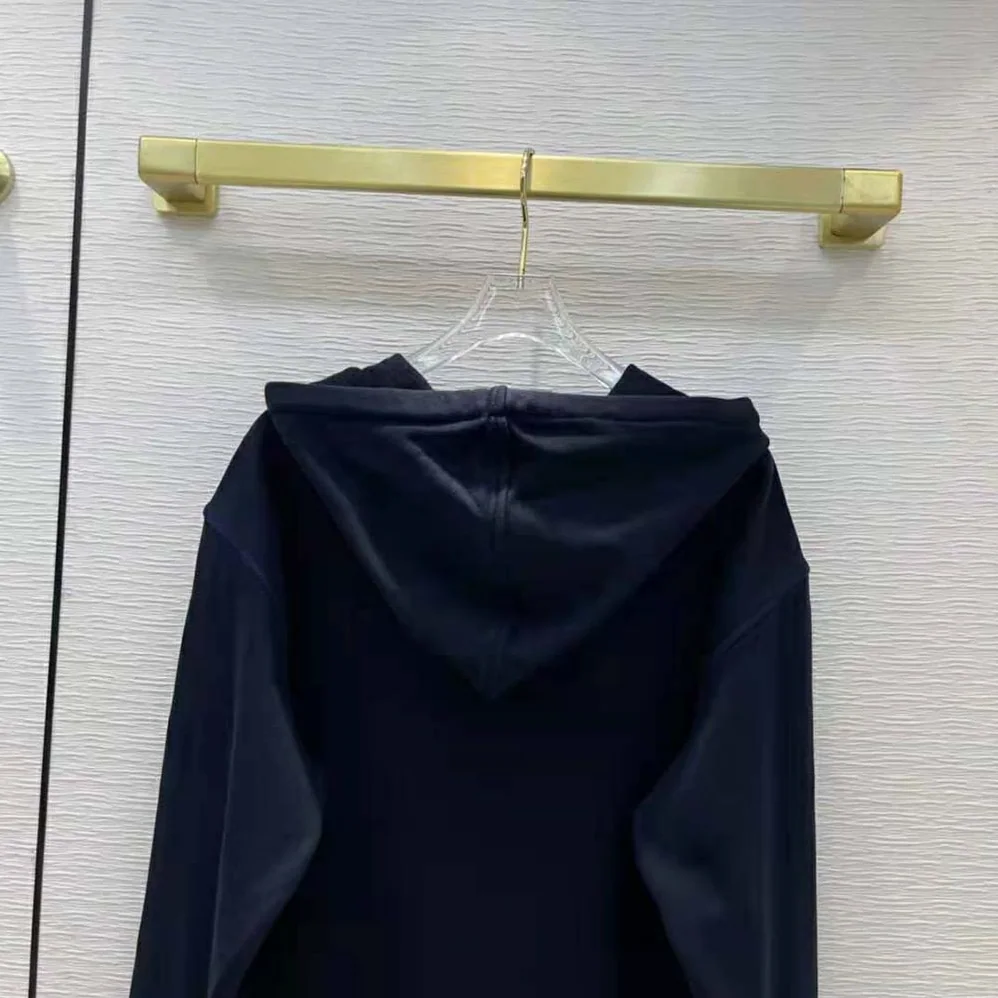 Loewe Anagram Hoodie in Cotton for Women in Navy