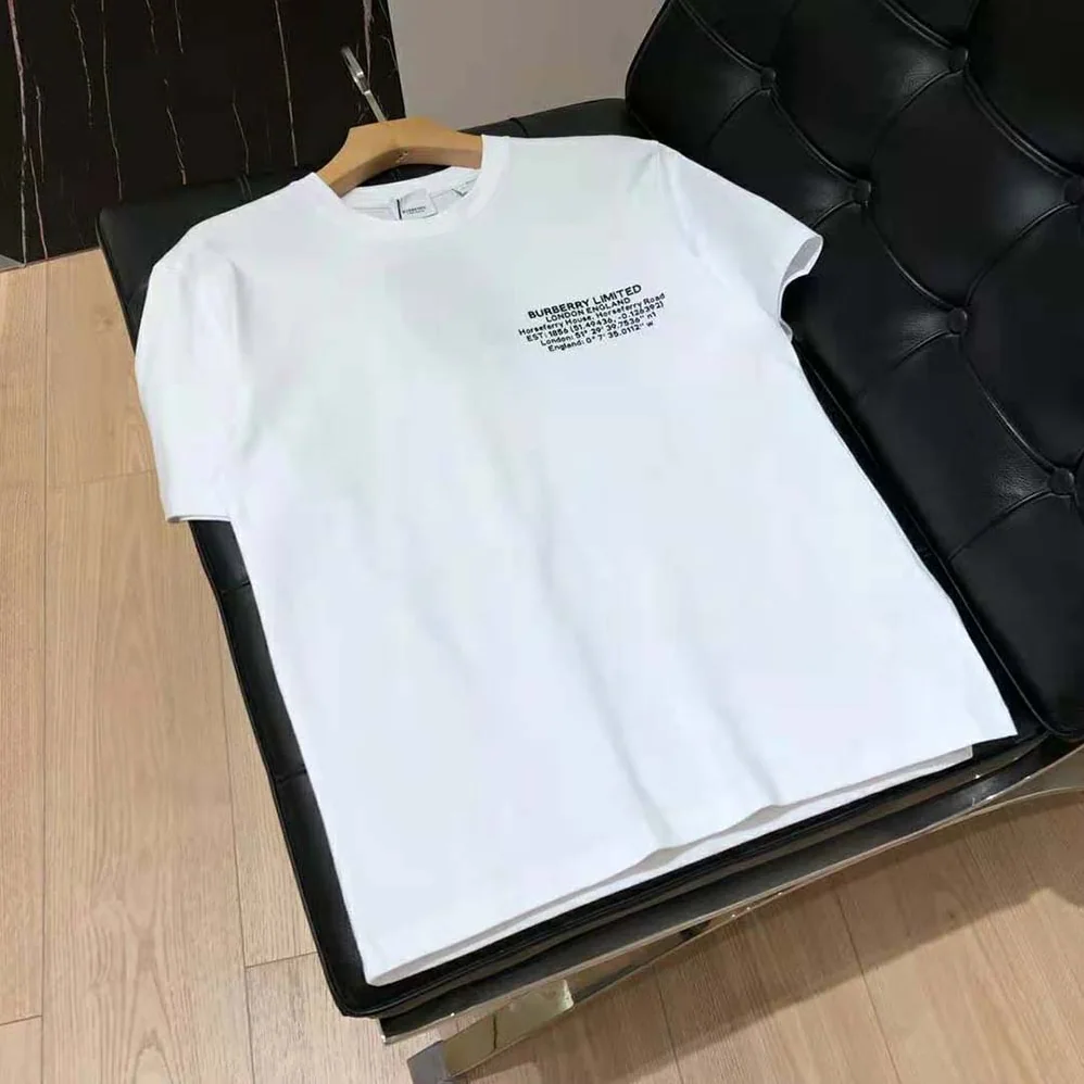 Burberry Location Print Cotton Oversized T-shirt for Men in White Burberry Location Print Cotton Oversized T-shirt for Men in White