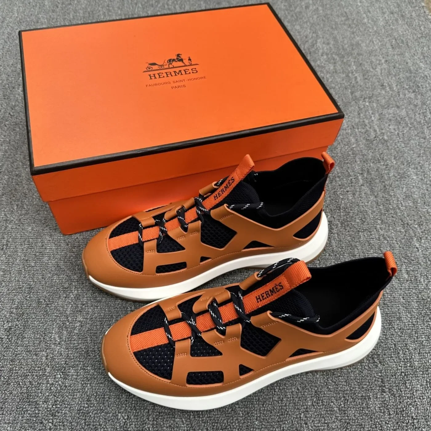Hermes Katana Sneakers Marine