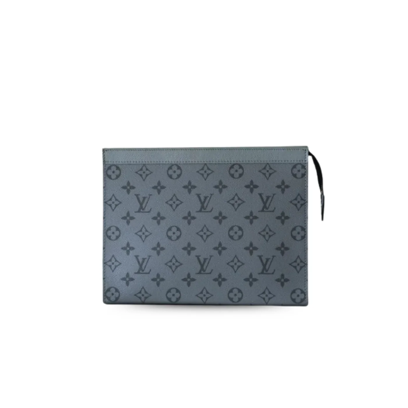 Louis Vuitton Pochette Voyage MM Pouch in Gunmetal Gray Silver Hardware